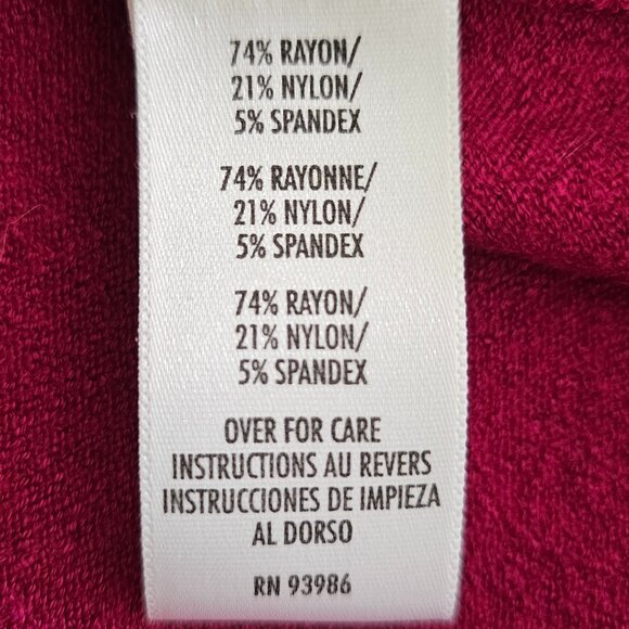 Petite Sophisticate Long Sleeve Turtleneck Top | NWT | SP | Raspberry Pink - Picture 15 of 16